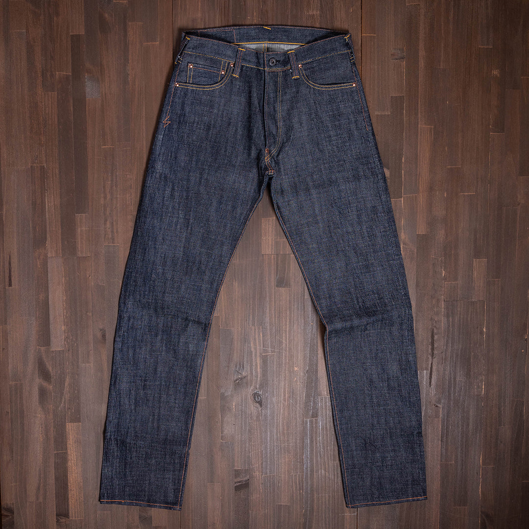 Lot.1990 No.0 Regular Straight Fit Jeans with Heavy-Slub Artistic Denim (Washed)【レギュラーストレート/ヘビースラブ/アーティスティックデニム/ワンウォッシュ】