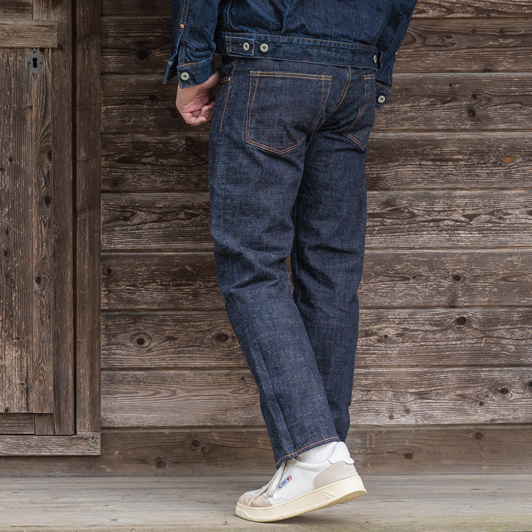 Lot.1990 No.0 Regular Straight Fit Jeans with Heavy-Slub Artistic Denim (Washed)【レギュラーストレート/ヘビースラブ/アーティスティックデニム/ワンウォッシュ】