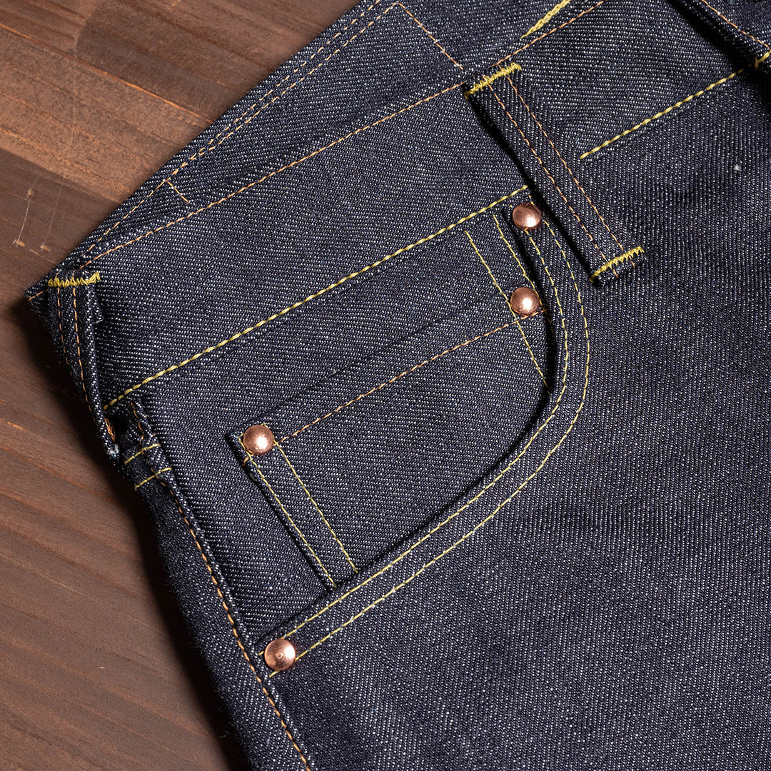 【限定生産】Lot.1990 "Dai-Ginjyo" Regular Straight Fit Jeans with 15.5oz Heavy Wgt Slub Denim (Washed) 【レギュラーストレート/大吟醸/15.5oz/ヘビーウェイト/スラブデニム/ワンウォッシュ】