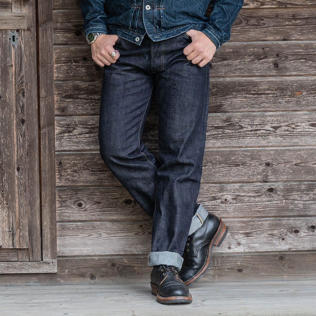 【限定生産】Lot.1990 "Dai-Ginjyo" Regular Straight Fit Jeans with 15.5oz Heavy Wgt Slub Denim (Raw and Rigid) 【レギュラーストレート/大吟醸/15.5ozヘビーウェイト/スラブデニム/ノンウォッシュ】