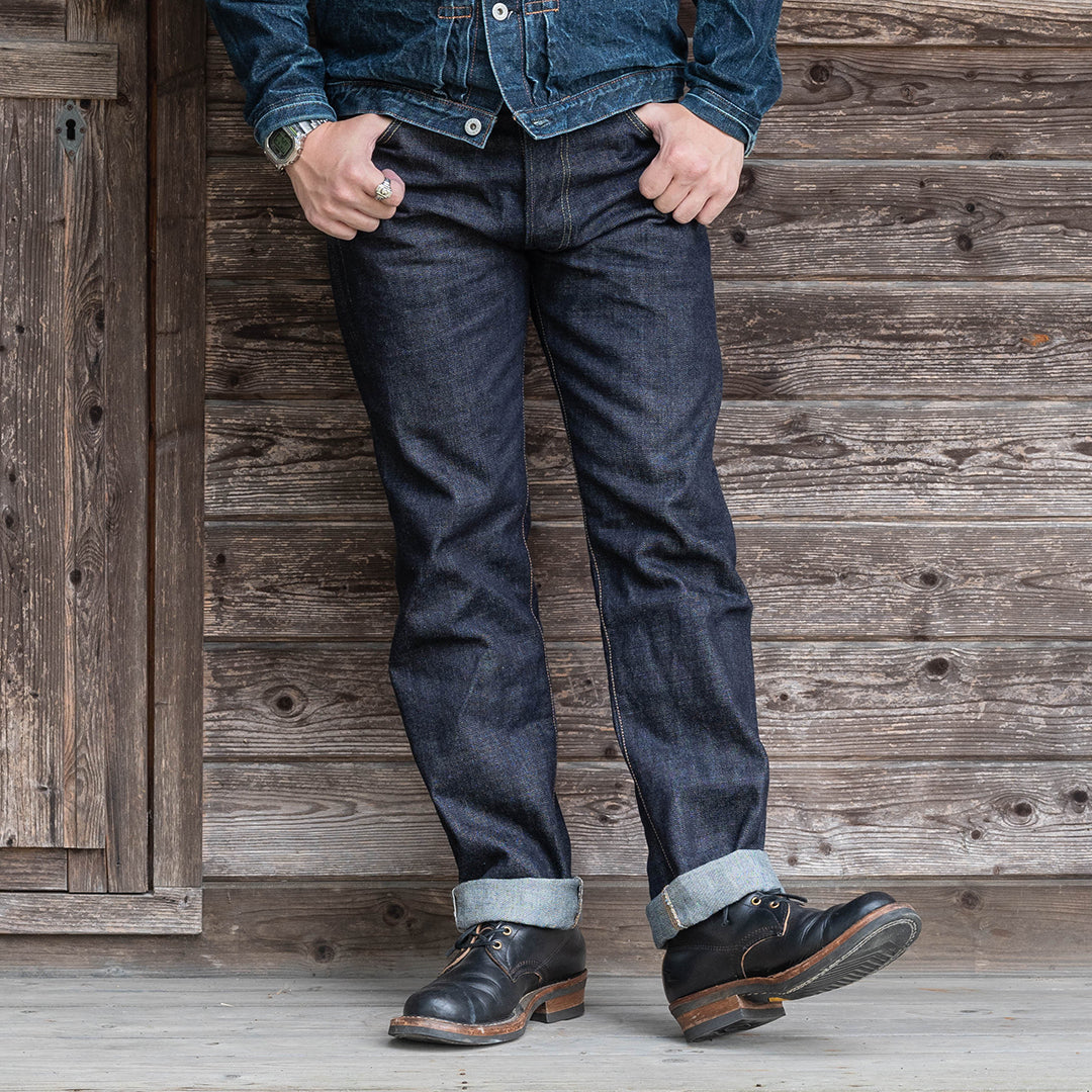【限定生産】Lot.1990 "Dai-Ginjyo" Regular Straight Fit Jeans with 15.5oz Heavy Wgt Slub Denim (Washed) 【レギュラーストレート/大吟醸/15.5oz/ヘビーウェイト/スラブデニム/ワンウォッシュ】