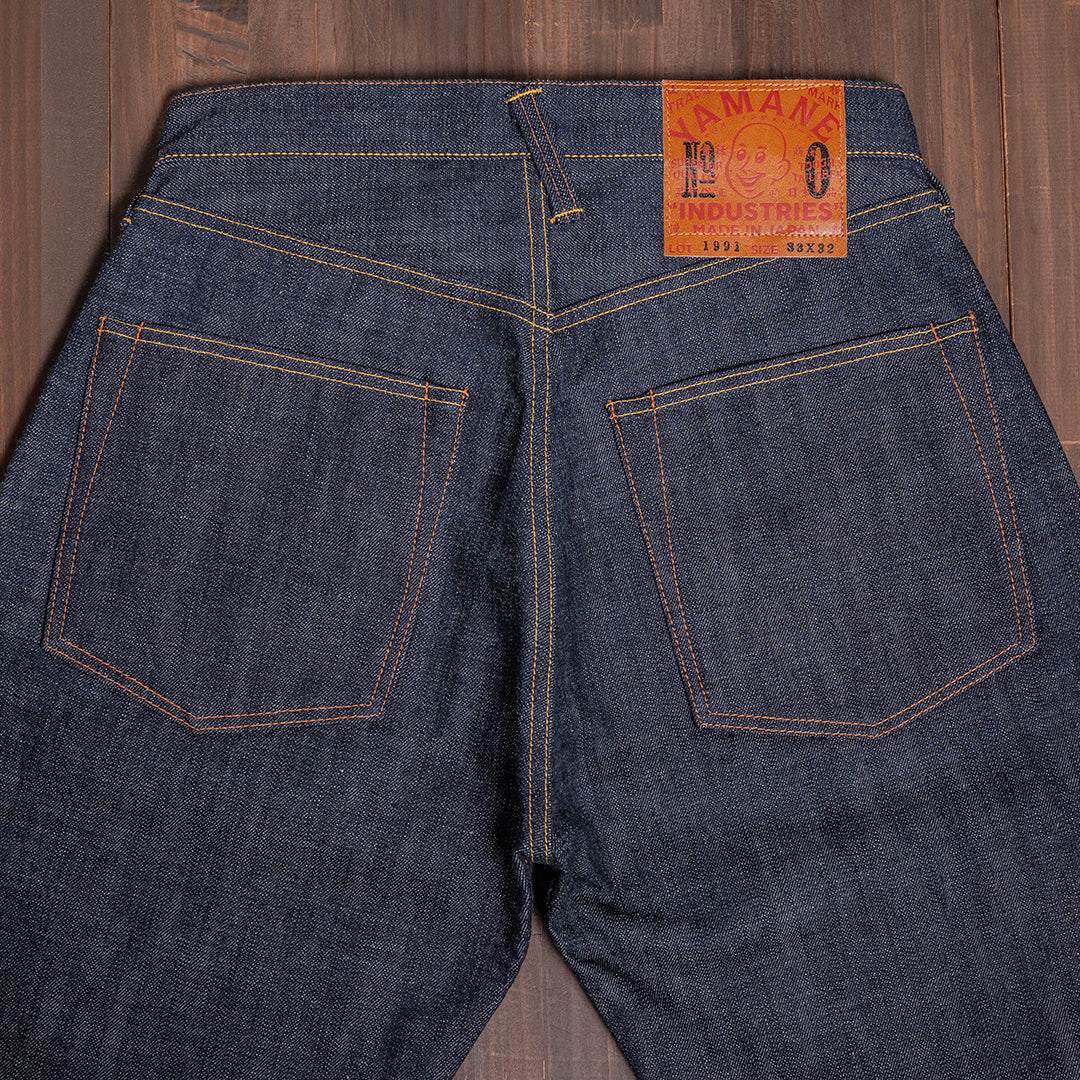 Lot.1991 No.0 Classic Straight Fit Jeans with Heavy-Slub Artistic Denim (Raw and Rigid)【クラシックストレート/ヘビースラブ/アーティスティックデニム/ノンウォッシュ】
