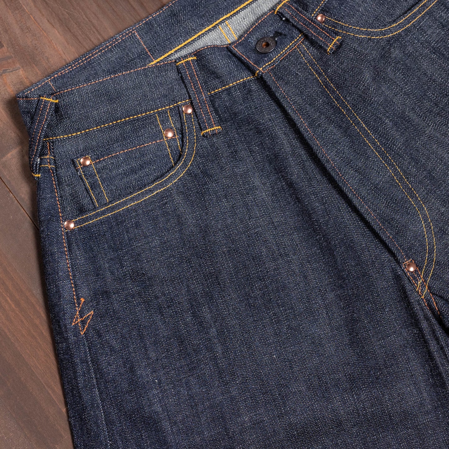 Lot.1991 No.0 Classic Straight Fit Jeans with Heavy-Slub Artistic Denim (Washed)【クラシックストレート/ヘビースラブ/アーティスティックデニム/ワンウォッシュ】
