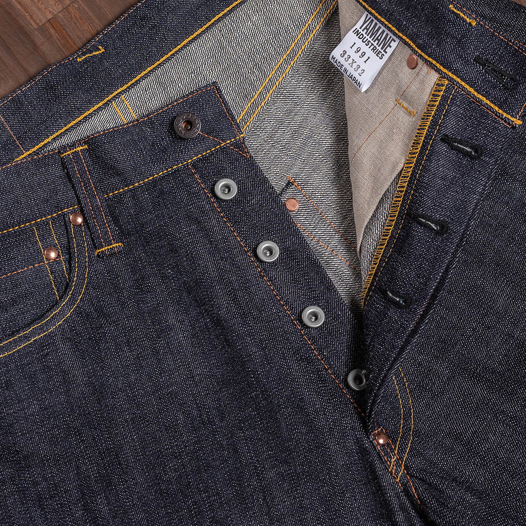 Lot.1991 No.0 Classic Straight Fit Jeans with Heavy-Slub Artistic Denim (Raw and Rigid)【クラシックストレート/ヘビースラブ/アーティスティックデニム/ノンウォッシュ】