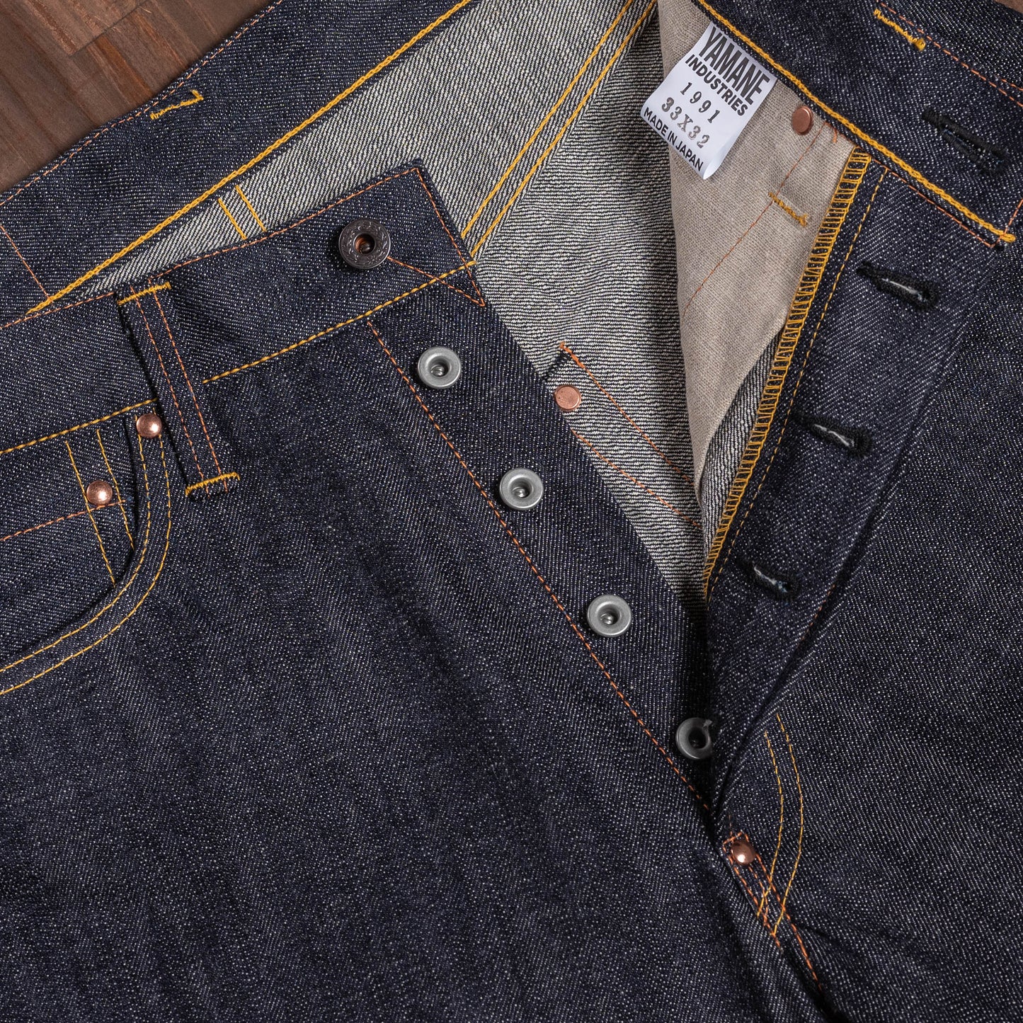 Lot.1991 No.0 Classic Straight Fit Jeans with Heavy-Slub Artistic Denim (Washed)【クラシックストレート/ヘビースラブ/アーティスティックデニム/ワンウォッシュ】