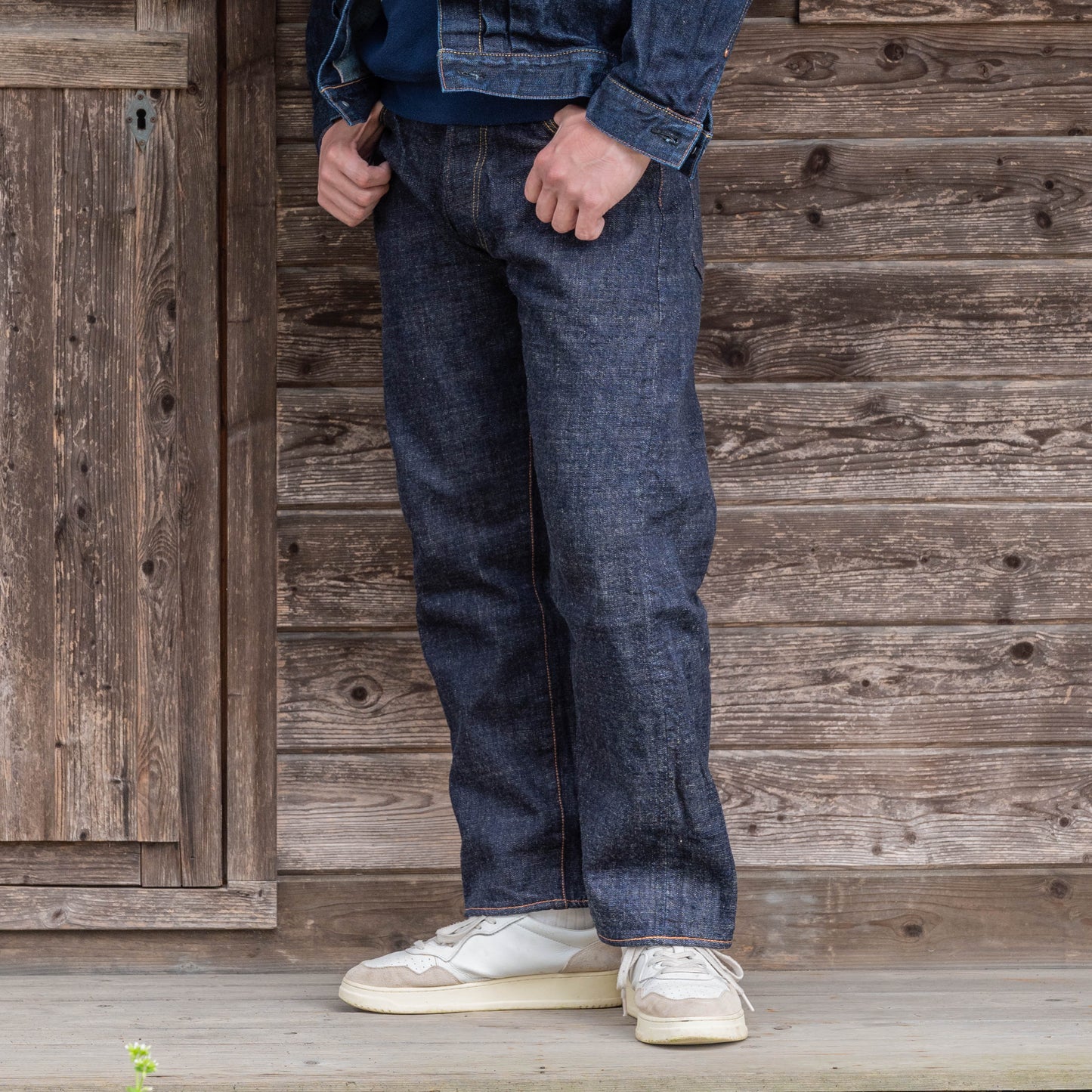 Lot.1991 No.0 Classic Straight Fit Jeans with Heavy-Slub Artistic Denim (Washed)【クラシックストレート/ヘビースラブ/アーティスティックデニム/ワンウォッシュ】