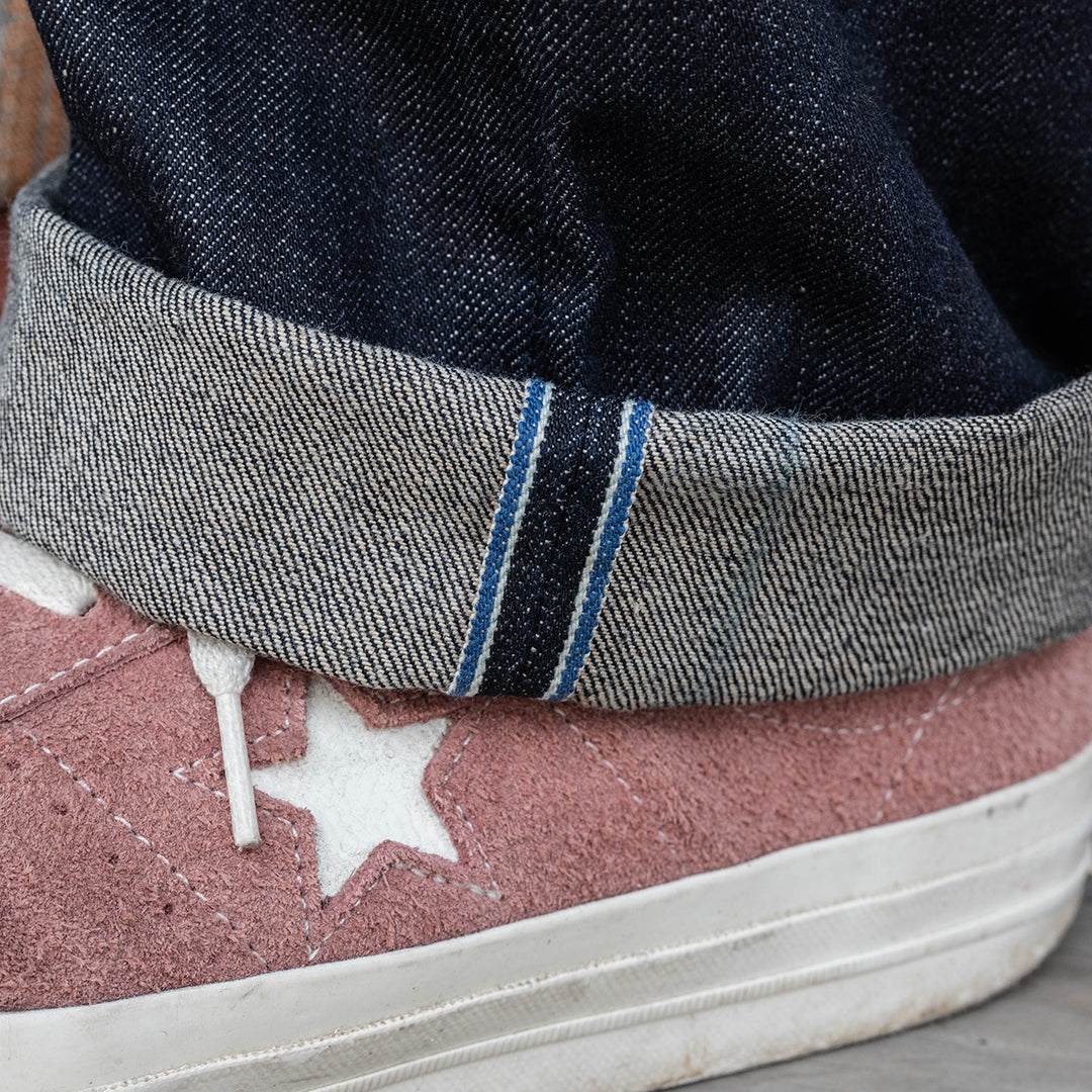 【限定生産】Lot.1991 "Fujiyama(Mt.Fuji)" Straight Fit Jeans with 13.75oz Brown Cotton Denim (Raw and Rigid) 【クラシックストレート/ふじやま/13.75oz/ブラウンコットンデニム/ノンウォッシュ】
