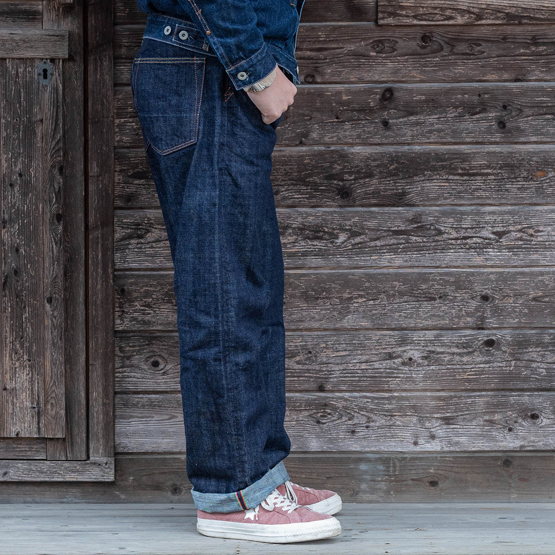 【限定生産】Lot.1991 "Momiji (Maple Tree)" Straight Fit Jeans with 13.4oz Burkina Faso Denim (Raw and Rigid) 【クラシックストレート/もみじ/13.4oz/ブルキナファソデニム/ノンウォッシュ】