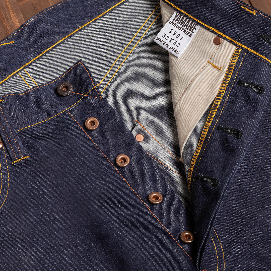 【限定生産】Lot.1991 "Sakura (Cherry Blossoms)" Classic Straight Fit Jeans with 13oz Spring Denim (Raw and Rigid) 【クラシックストレート/さくら/13oz/スプリングデニム/ノンウォッシュ】