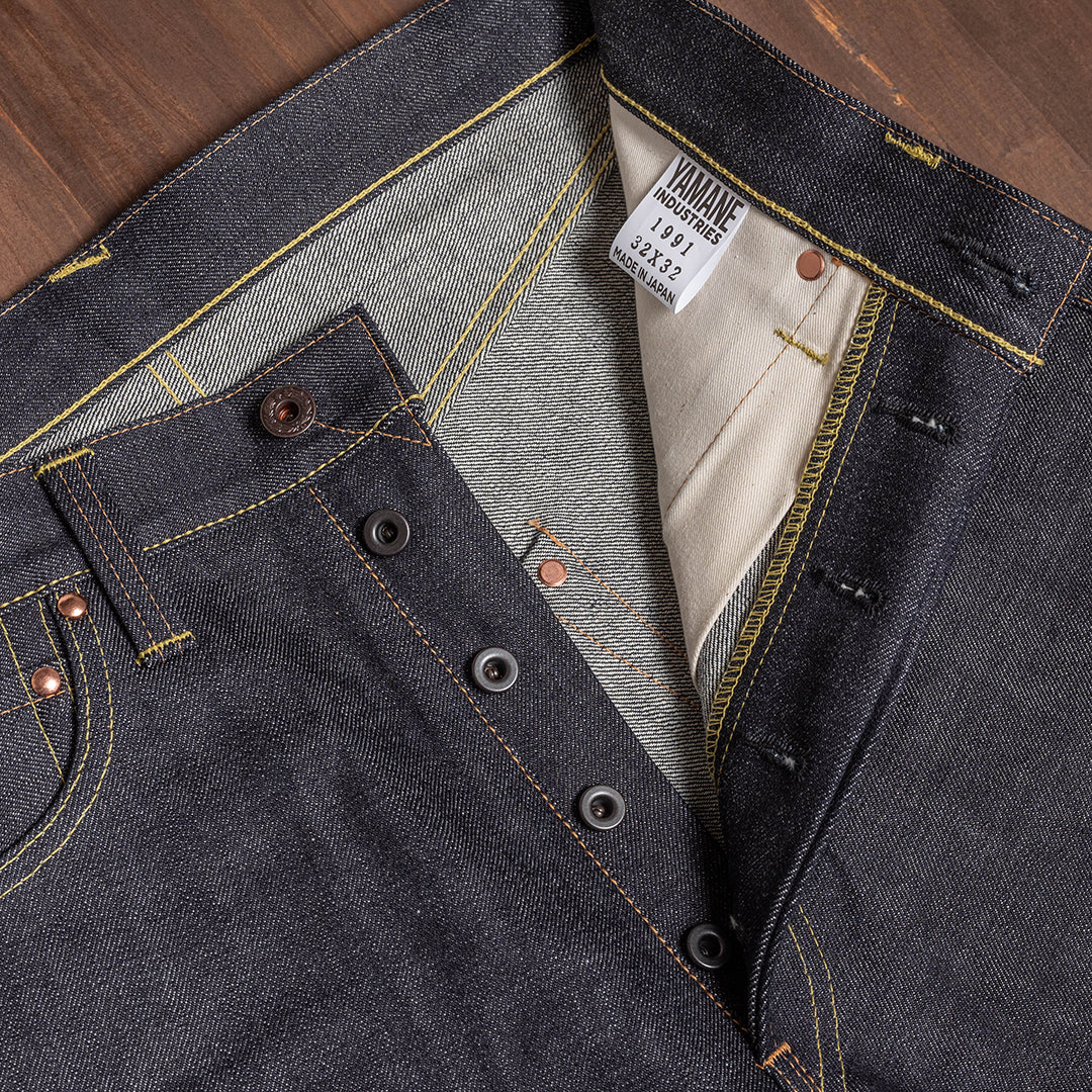 【限定生産】Lot.1991 "Dai-Ginjyo" Classic Straight Fit Jeans with 15.5oz Heavy Wgt Slub Denim (Raw and Rigid) 【クラシックストレート/大吟醸/15ozヘビーウェイト/スラブデニム/ノンウォッシュ】