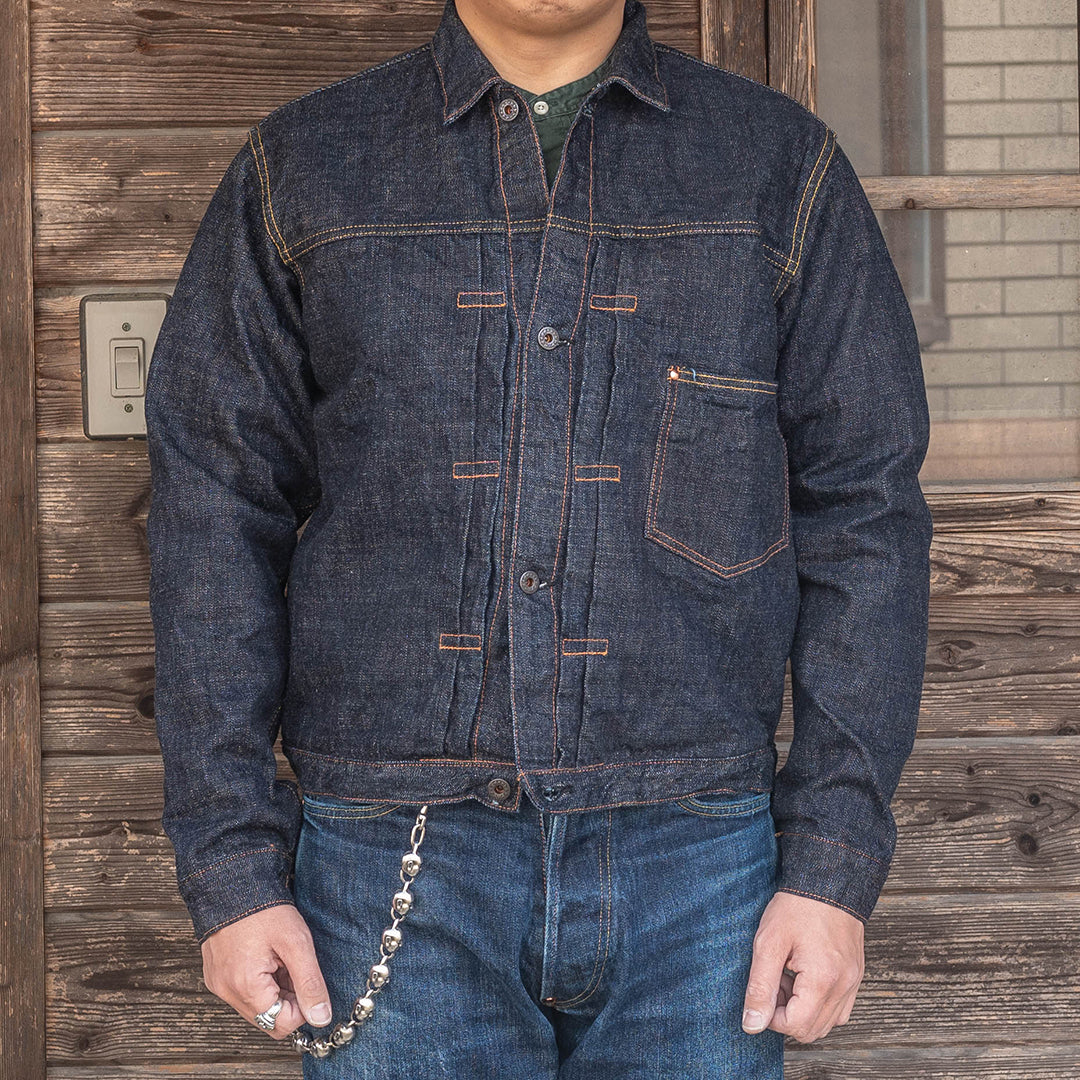 Lot.2505T No.0 Type-WWII Denim Jacket with Artistic Denim