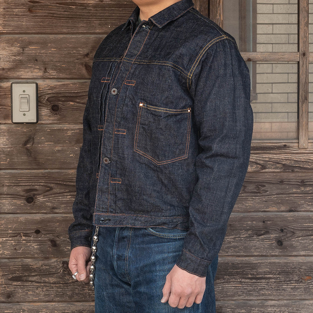 Lot.2505T No.0 Type-WWII Denim Jacket with Artistic Denim