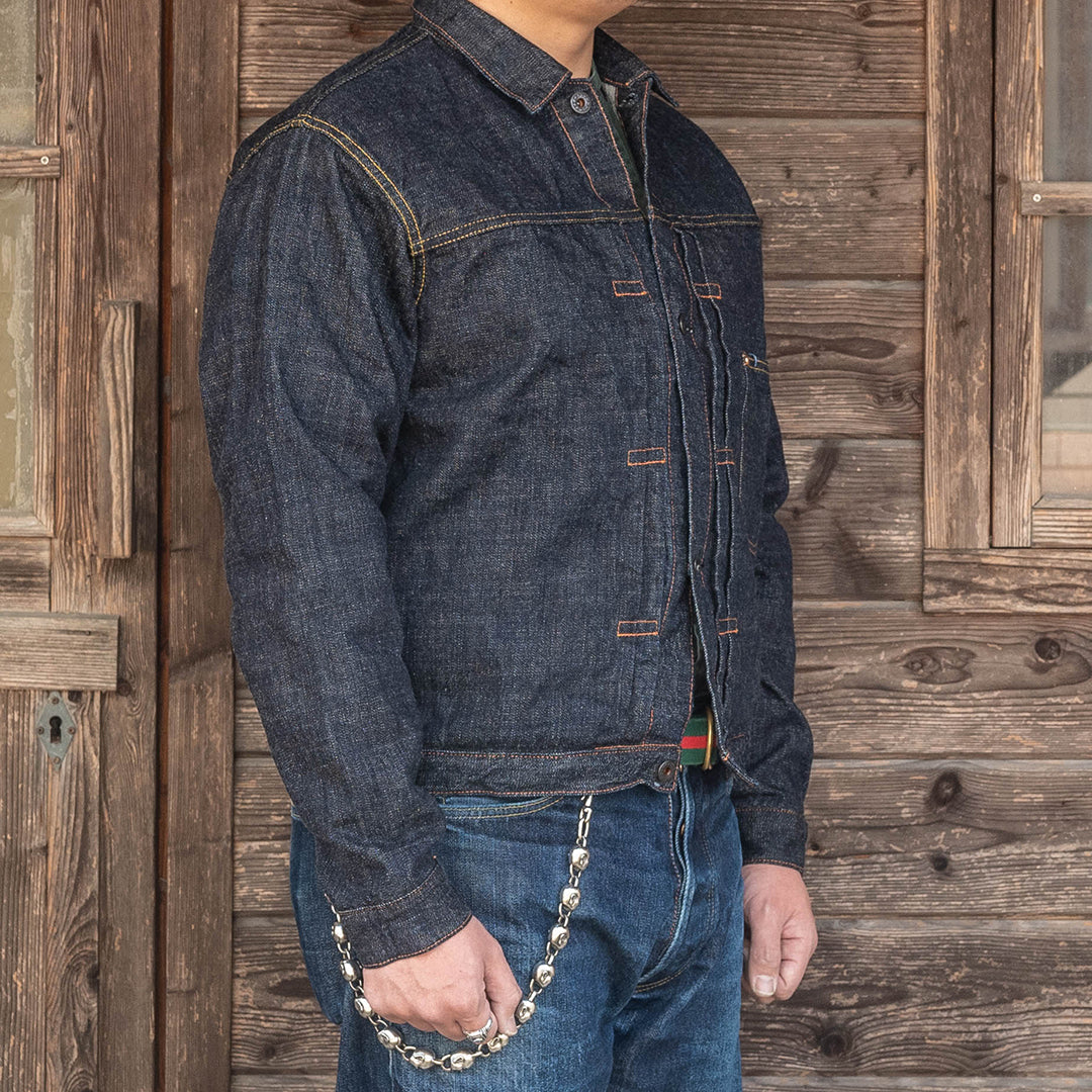 Lot.2505T No.0 Type-WWII Denim Jacket with Artistic Denim