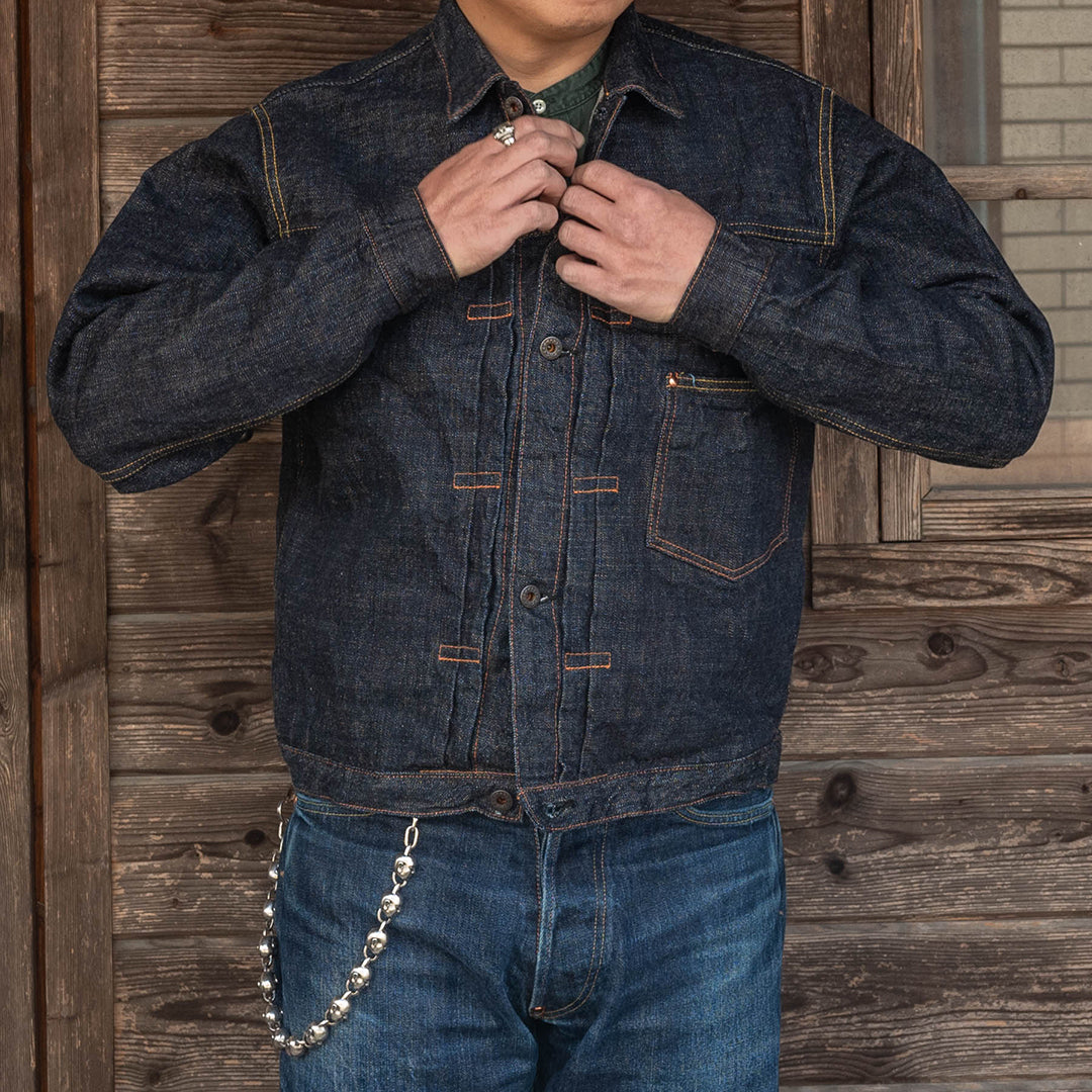 Lot.2505T No.0 Type-WWII Denim Jacket with Artistic Denim