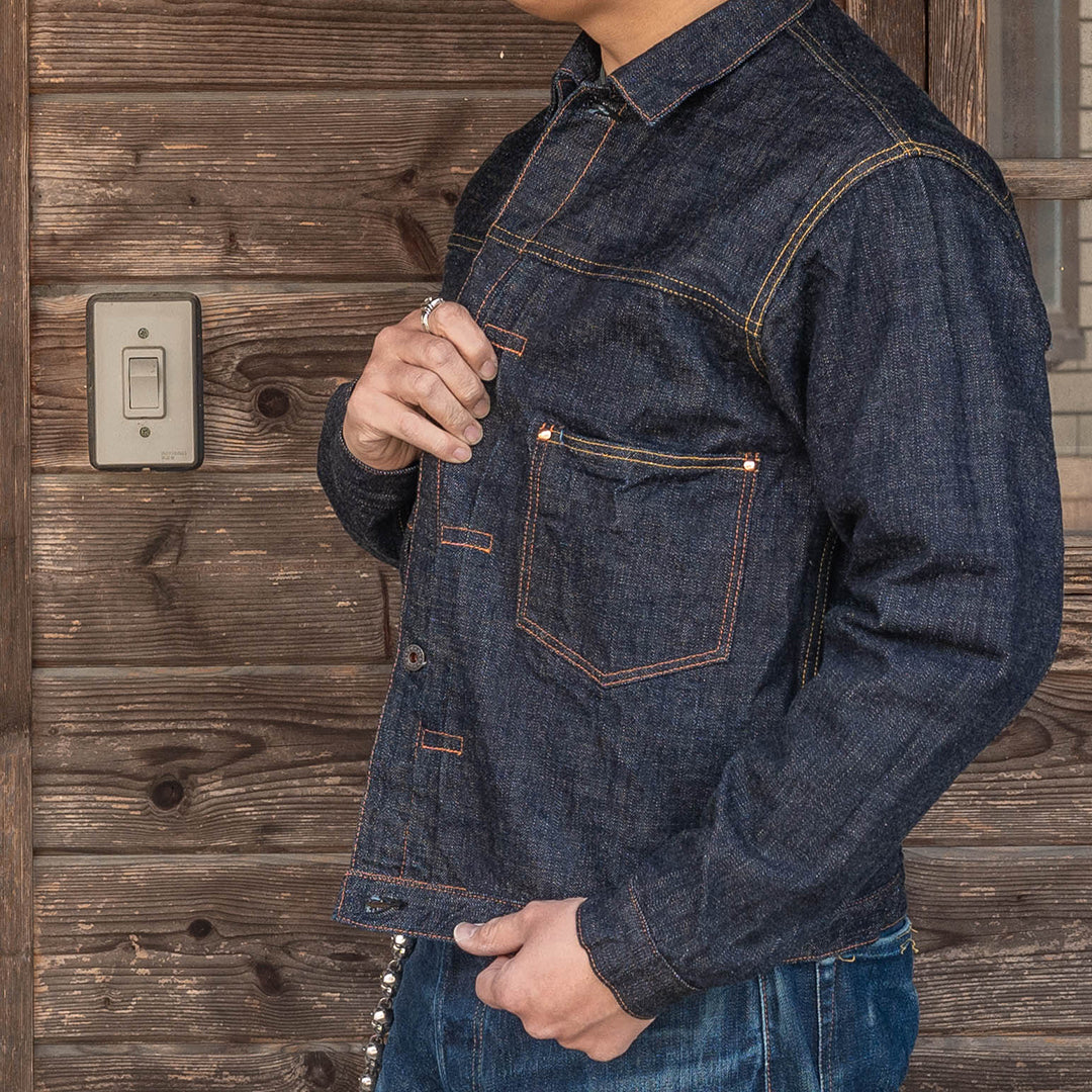 Lot.2505T No.0 Type-WWII Denim Jacket with Artistic Denim