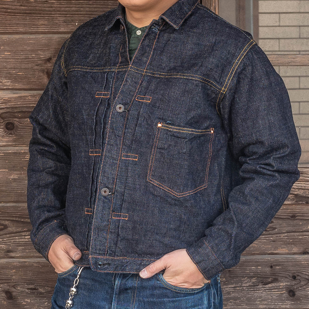 Lot.2505T No.0 Type-WWII Denim Jacket with Artistic Denim