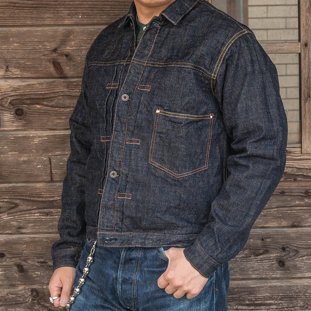 Lot.2505T No.0 Type-WWII Denim Jacket with Artistic Denim