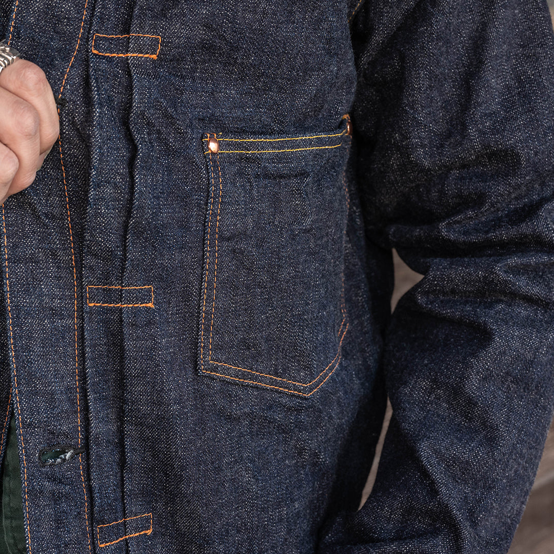 Lot.2505T No.0 Type-WWII Denim Jacket with Artistic Denim