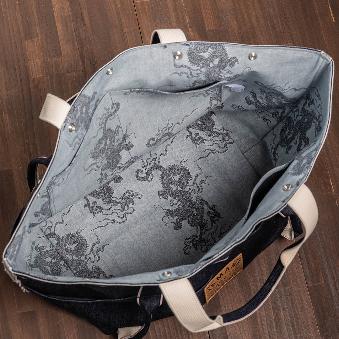 Lot.9009 Denim Huge Tote 29"