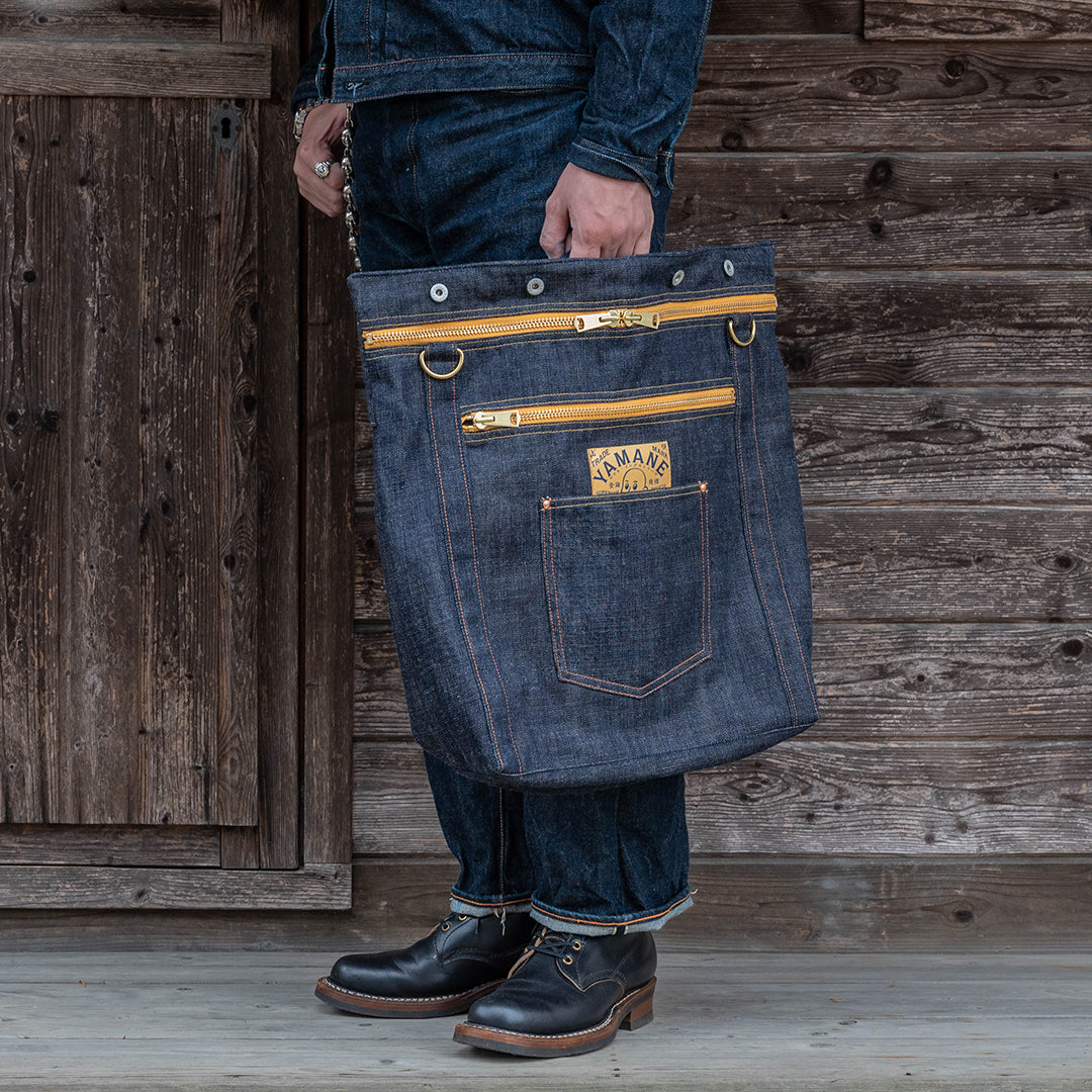 Lot.9022 Denim 3 Way Zip Bag 21"