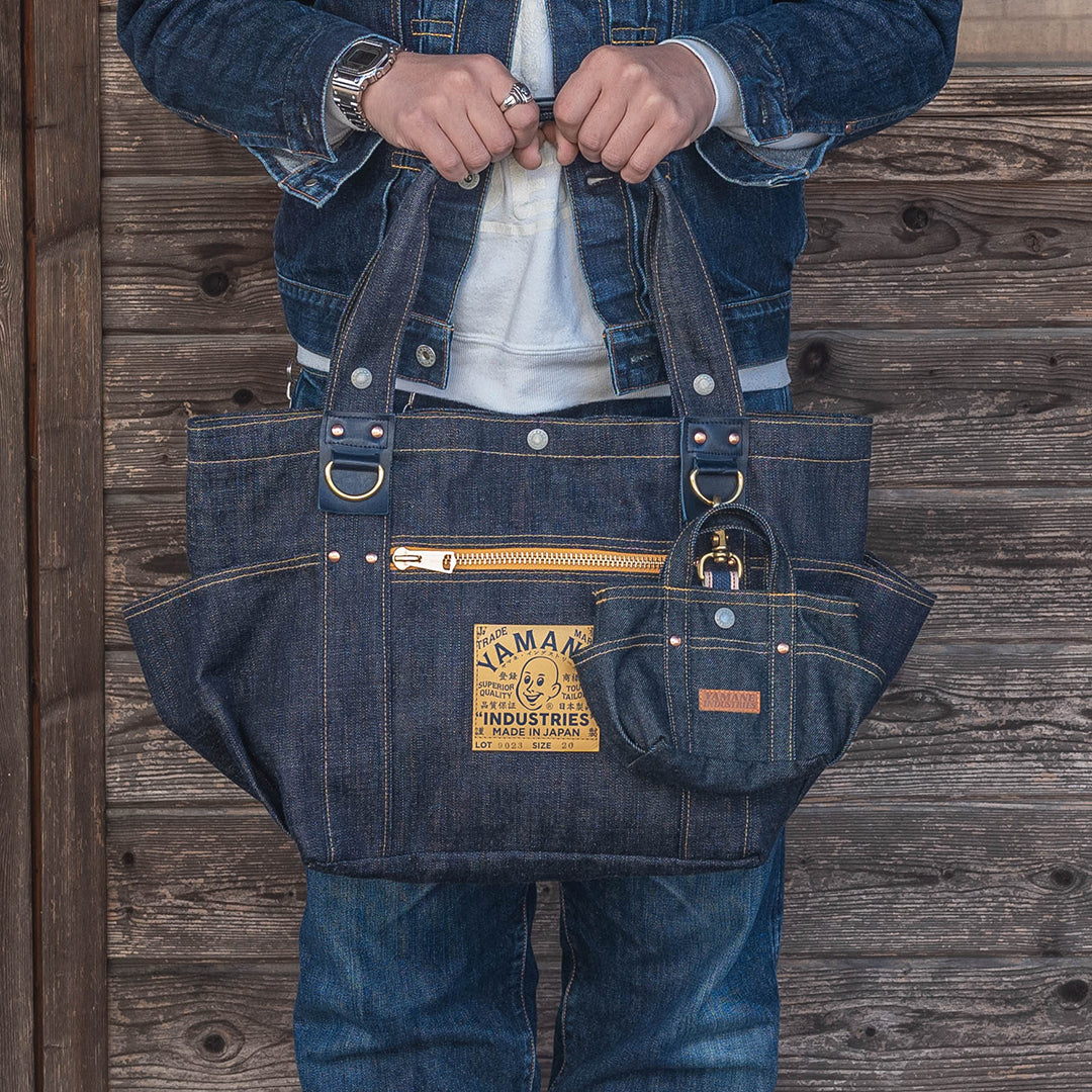 Lot.9023 Denim Zip Tool Bag with Pouch 20"