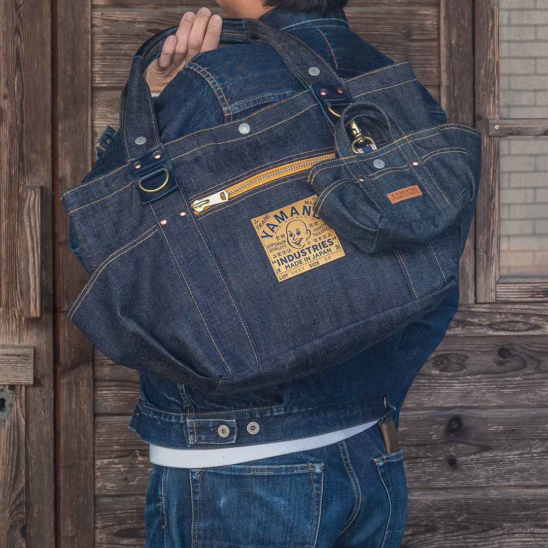 Lot.9023 Denim Zip Tool Bag with Pouch 20"