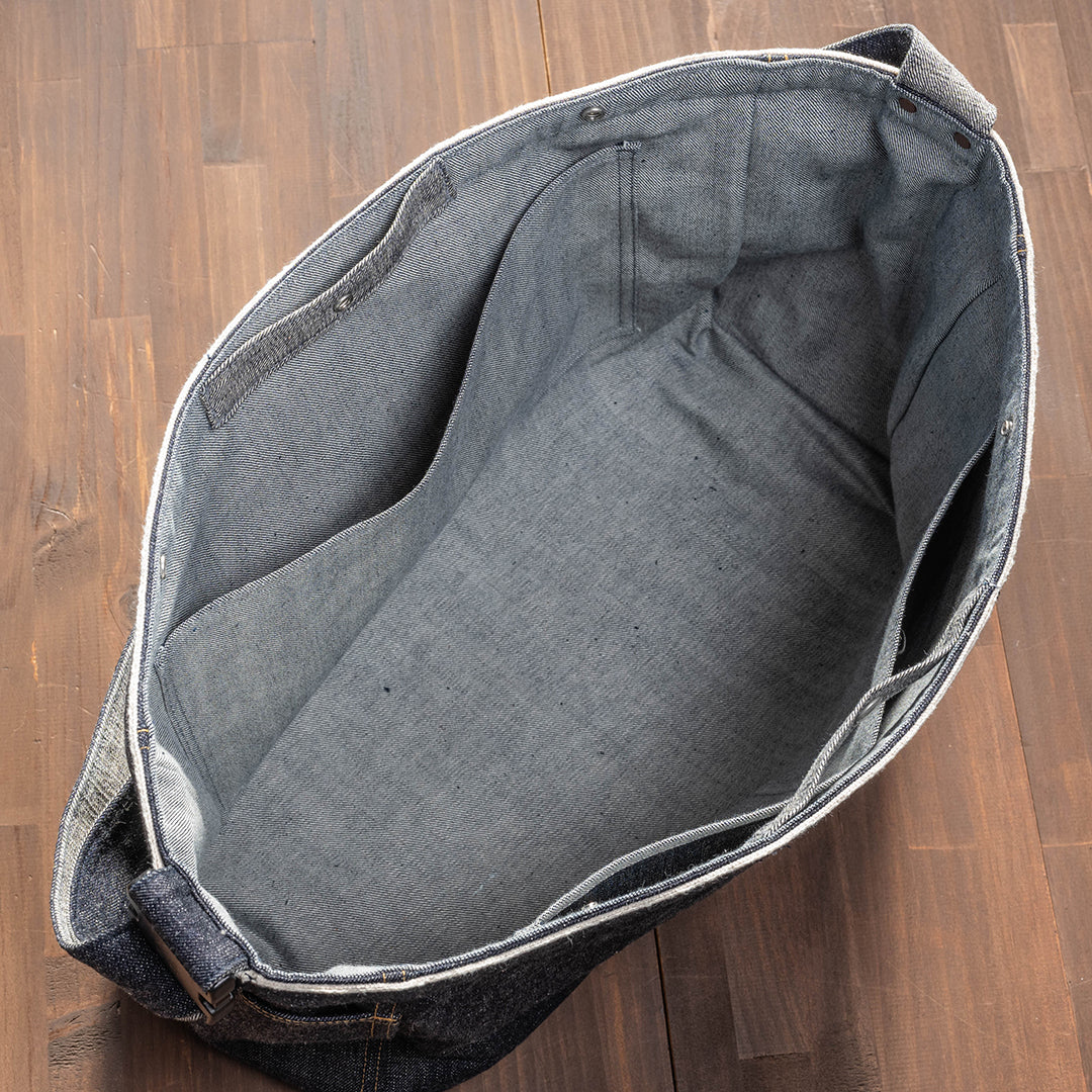Lot.9024 Denim Newspaper Bag 20"