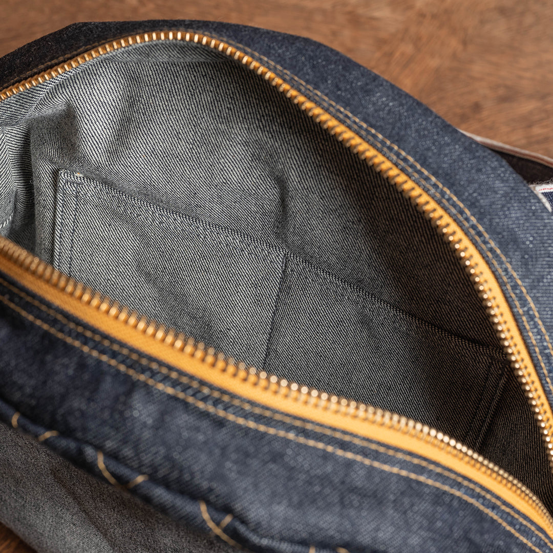Lot.9036 Denim Circular Tote 14"