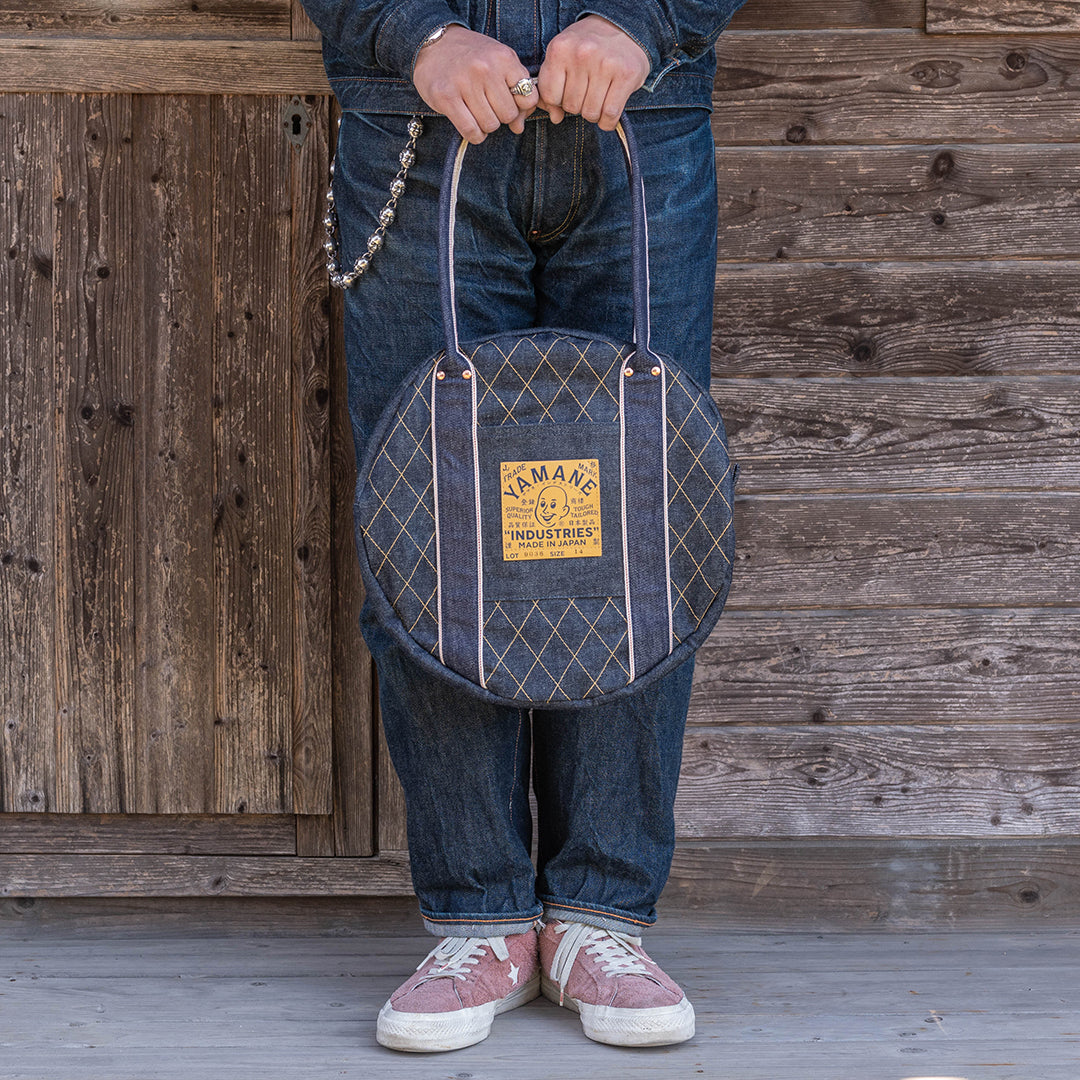 Lot.9036 Denim Circular Tote 14"