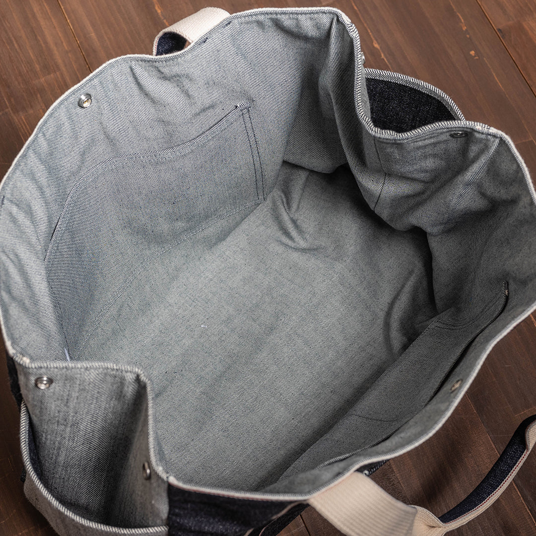 Lot.9045 "Onigawara" Denim Tote Bag 20"