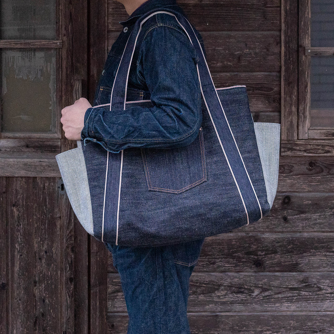 Lot.9045 "Onigawara" Denim Tote Bag 20"