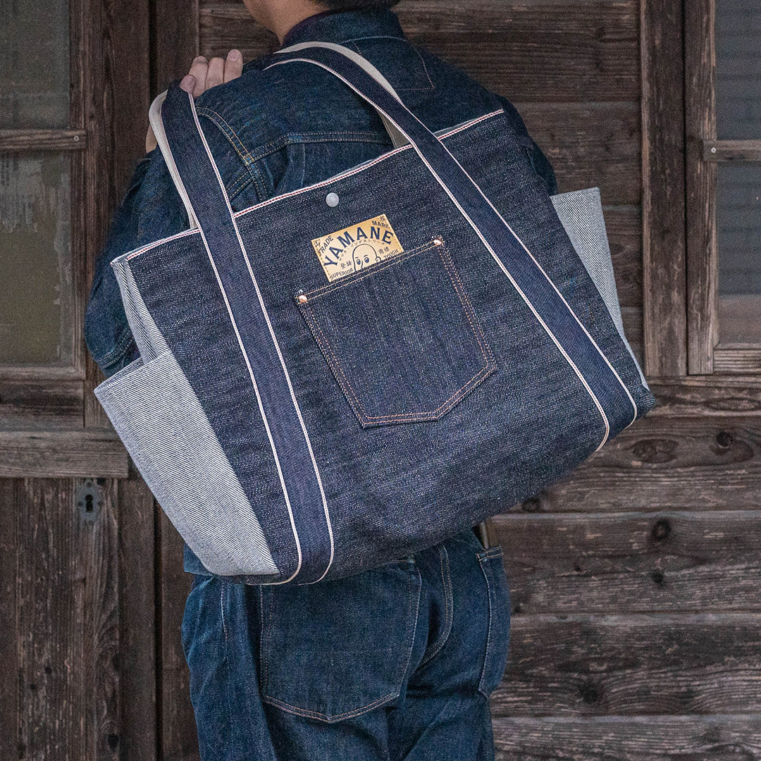 Lot.9045 "Onigawara" Denim Tote Bag 20"