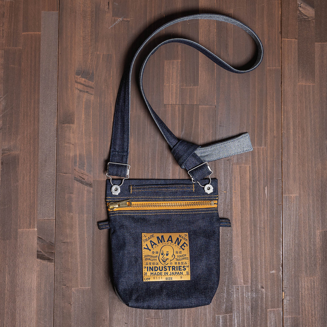 Lot.9111 Denim Zip Shoulder Bag 9"