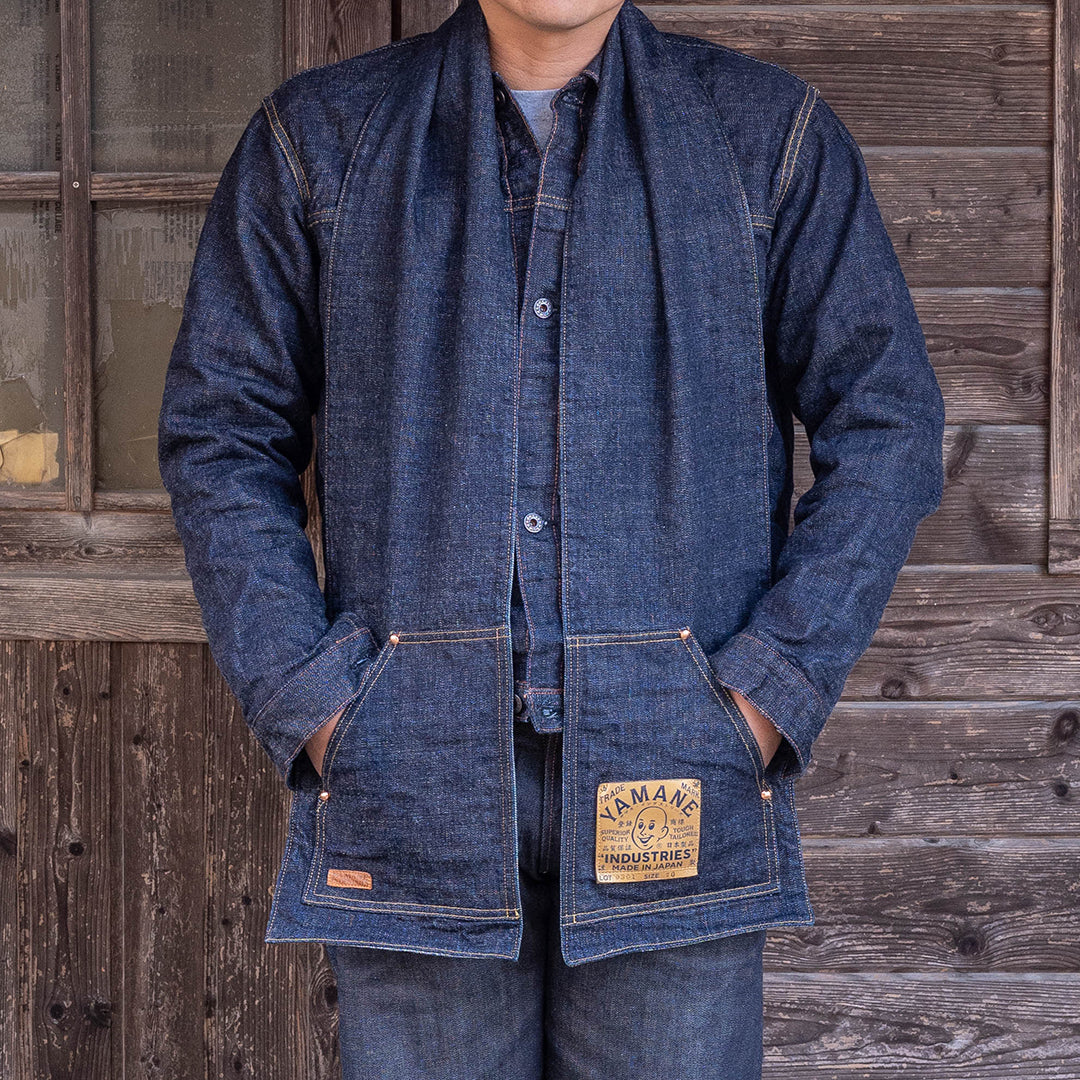 Lot.9301 Denim Two Pockets Stole 70"