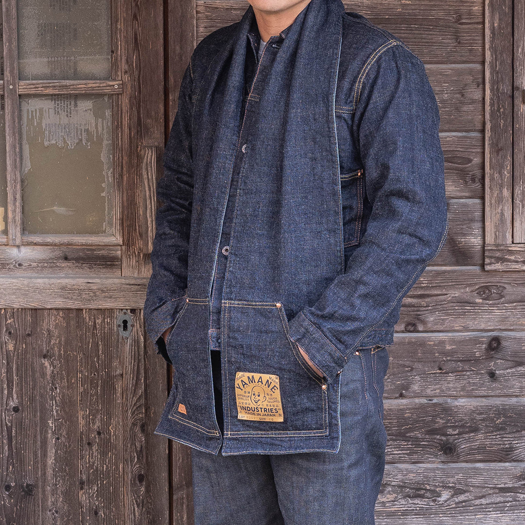 Lot.9301 Denim Two Pockets Stole 70"