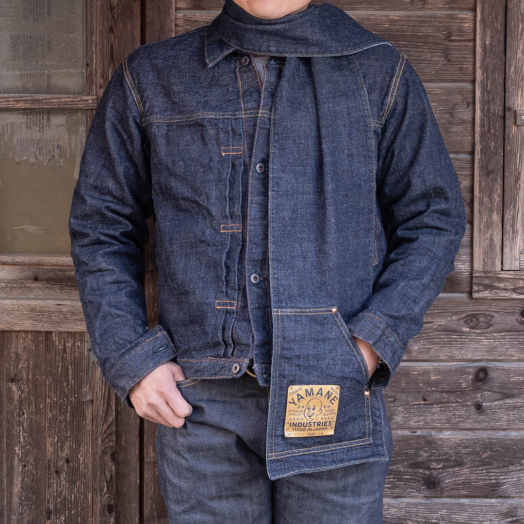 Lot.9301 Denim Two Pockets Stole 70"