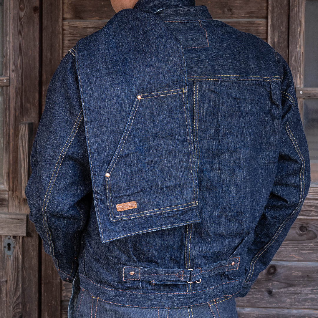 Lot.9301 Denim Two Pockets Stole 70"
