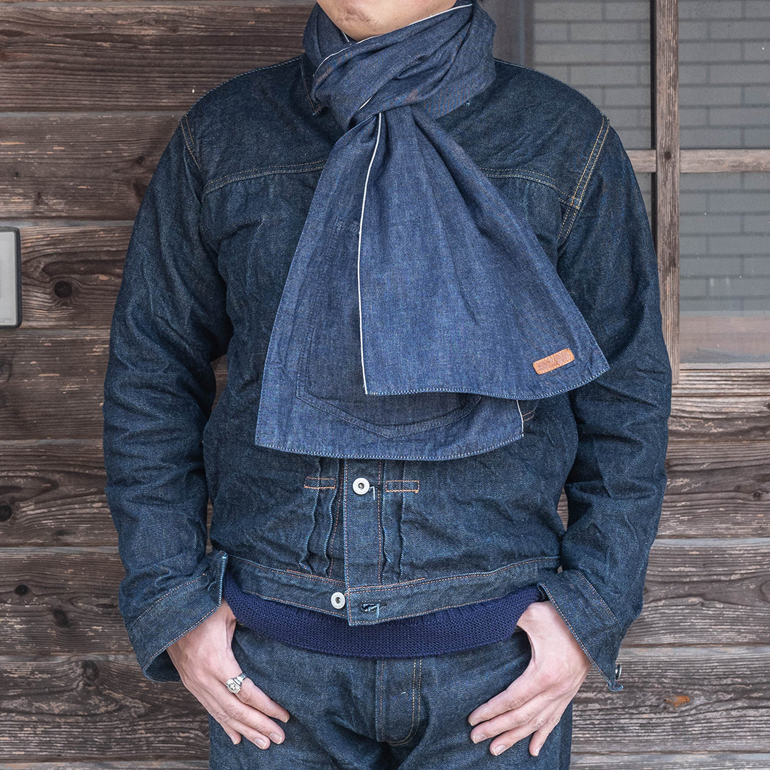 Lot.9302 Denim Pocket Stole 80"