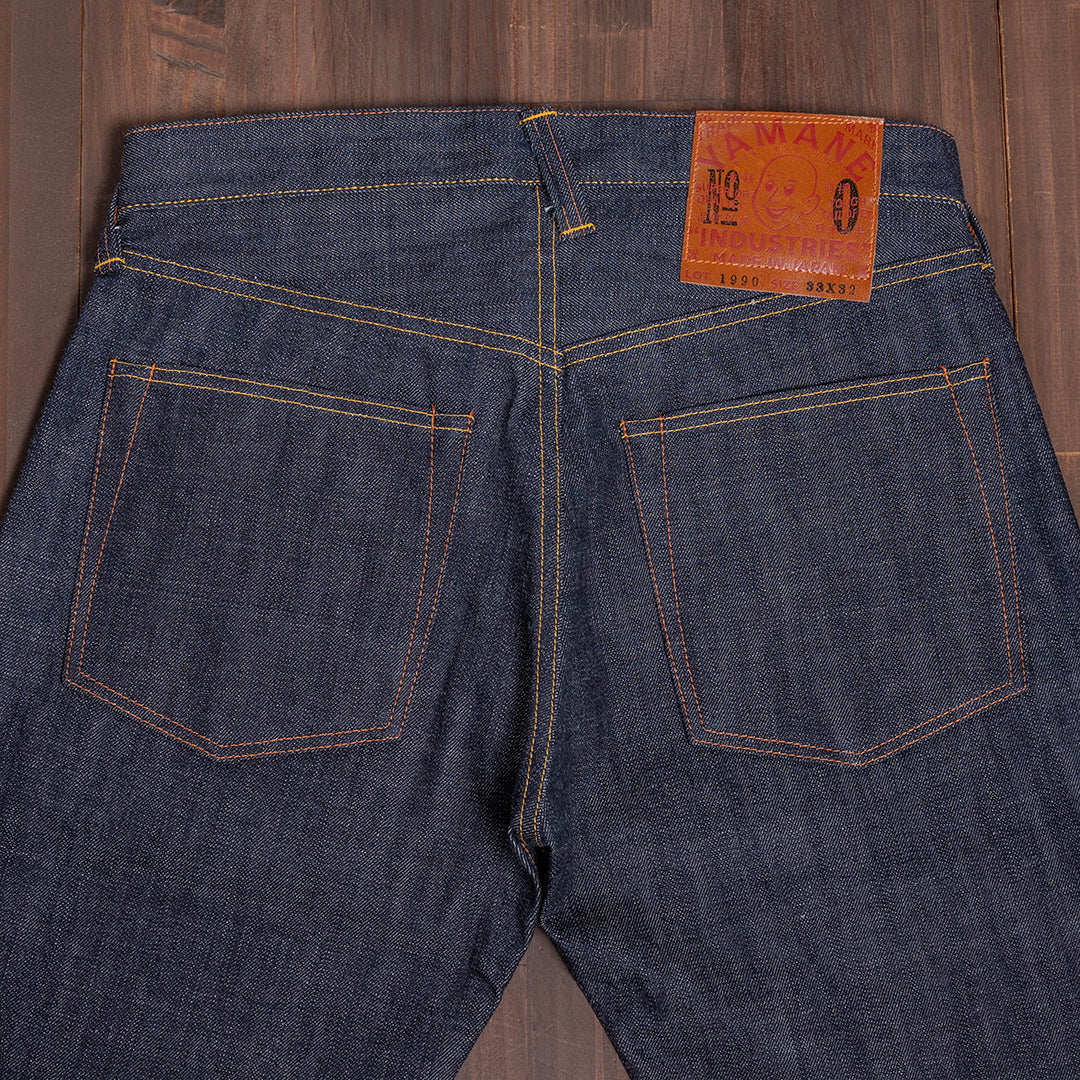 Lot.1990 No.0 Regular Straight Fit Jeans with Heavy-Slub Artistic Denim (Washed)【レギュラーストレート／ヘビースラブ／アーティスティックデニム／ワンウォッシュ】