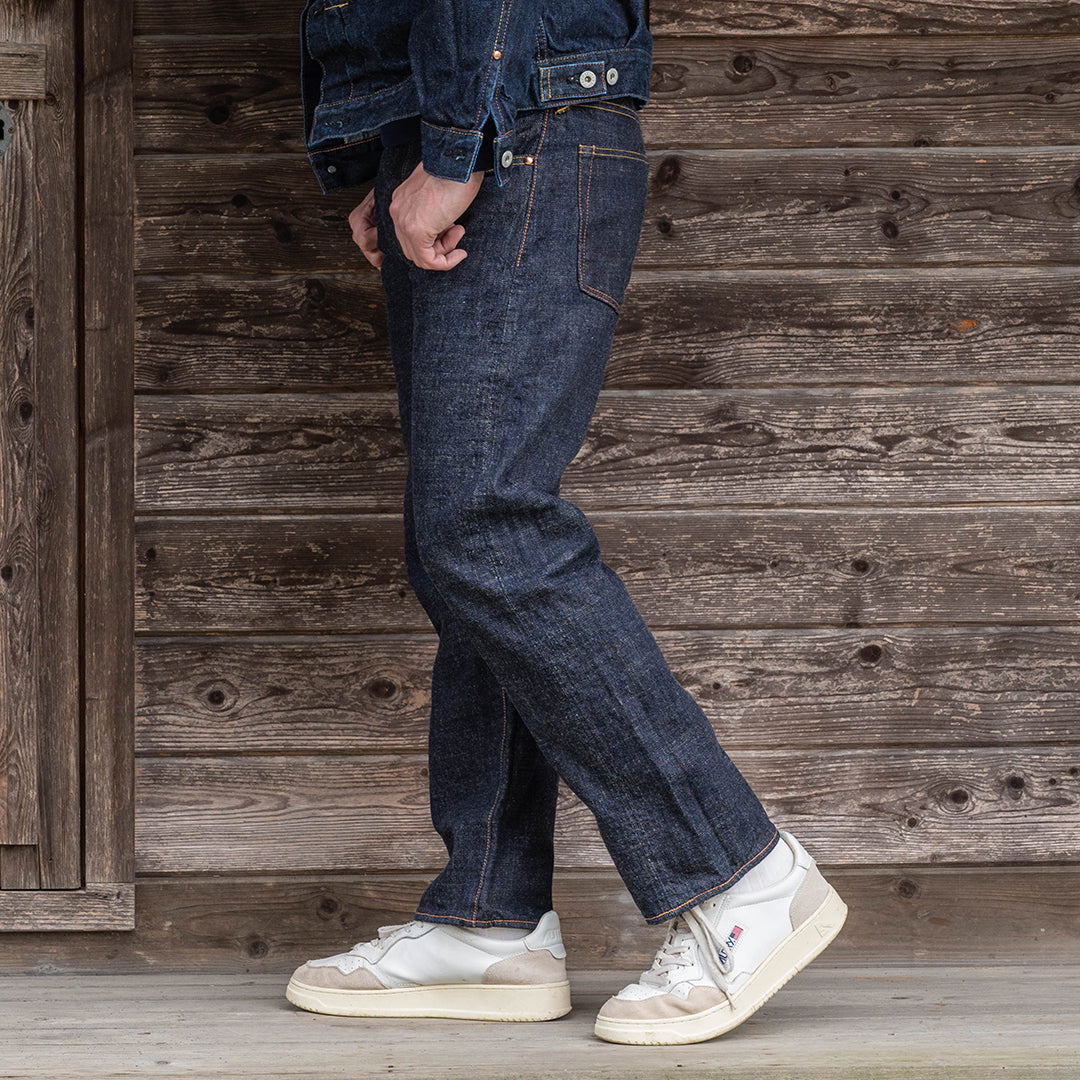 Lot.1990 No.0 Regular Straight Fit Jeans with Heavy-Slub Artistic Denim (Washed)【レギュラーストレート／ヘビースラブ／アーティスティックデニム／ワンウォッシュ】