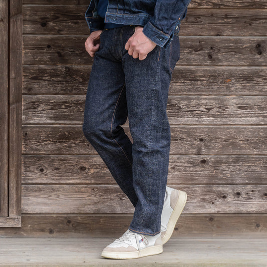 Lot.1990 No.0 Regular Straight Fit Jeans with Heavy-Slub Artistic Denim (Washed)【レギュラーストレート／ヘビースラブ／アーティスティックデニム／ワンウォッシュ】