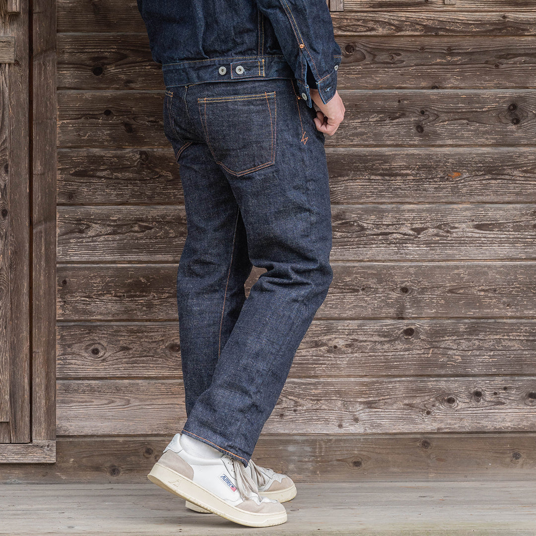 Lot.1990 No.0 Regular Straight Fit Jeans with Heavy-Slub Artistic Denim (Washed)【レギュラーストレート／ヘビースラブ／アーティスティックデニム／ワンウォッシュ】