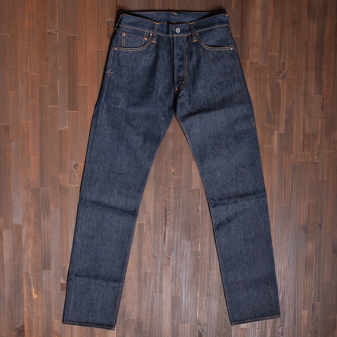 Lot.1990 No.1 Regular Straight Fit Jeans with Heritage Denim (Washed) [Regular Straight/Heritage Denim/One Wash]