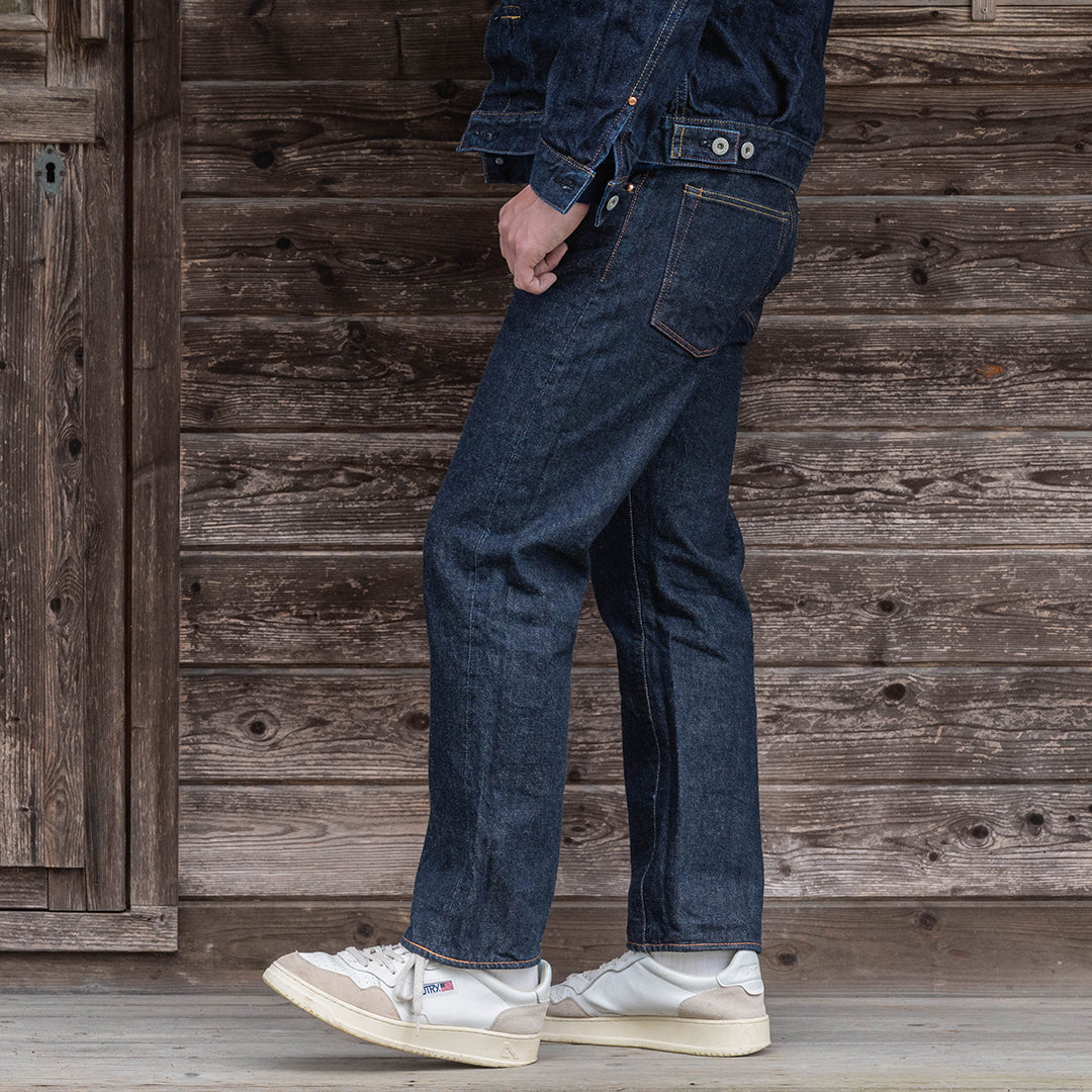 Lot.1990 No.1 Regular Straight Fit Jeans with Heritage Denim (Washed) [Regular Straight/Heritage Denim/One Wash]