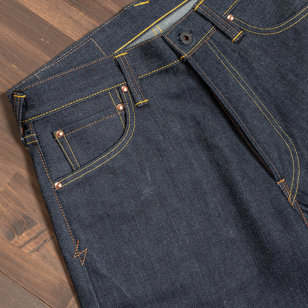 【限定生産】Lot.1990 "Ginjyo" Regular Straight Fit Jeans with 15oz Heavy Wgt Denim (Washed) 【レギュラーストレート／吟醸／15oz／ヘビーウェイトデニム／ワンウォッシュ】