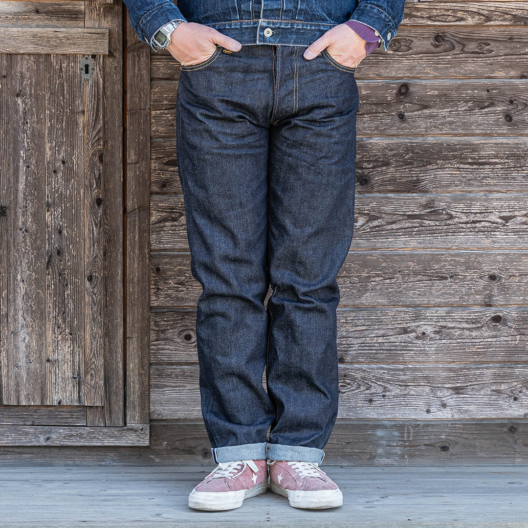 【限定生産】Lot.1990 "Ginjyo" Regular Straight Fit Jeans with 15oz Heavy Wgt Denim (Washed) 【レギュラーストレート／吟醸／15oz／ヘビーウェイトデニム／ワンウォッシュ】
