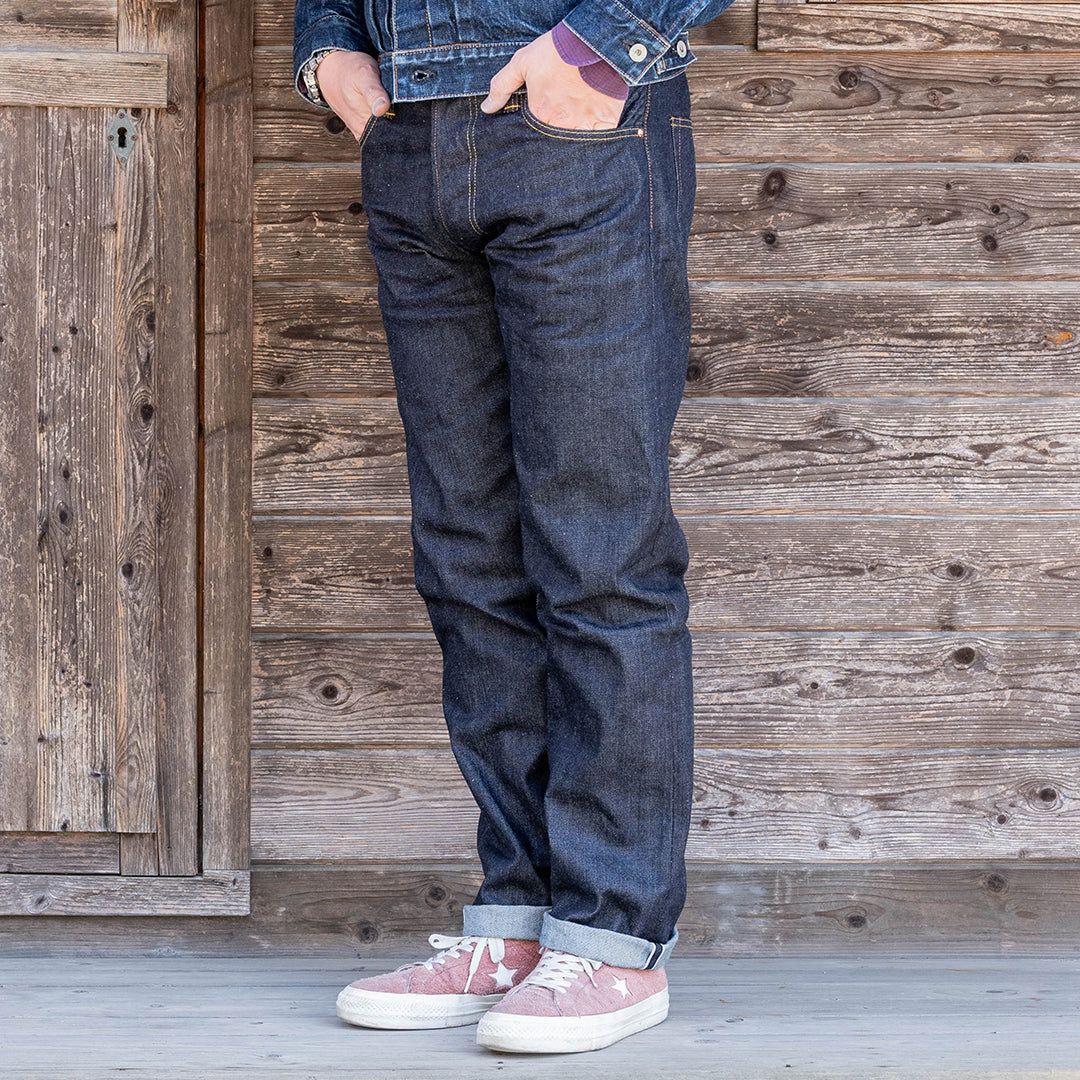 【限定生産】Lot.1990 "Ginjyo" Regular Straight Fit Jeans with 15oz Heavy Wgt Denim (Washed) 【レギュラーストレート／吟醸／15oz／ヘビーウェイトデニム／ワンウォッシュ】