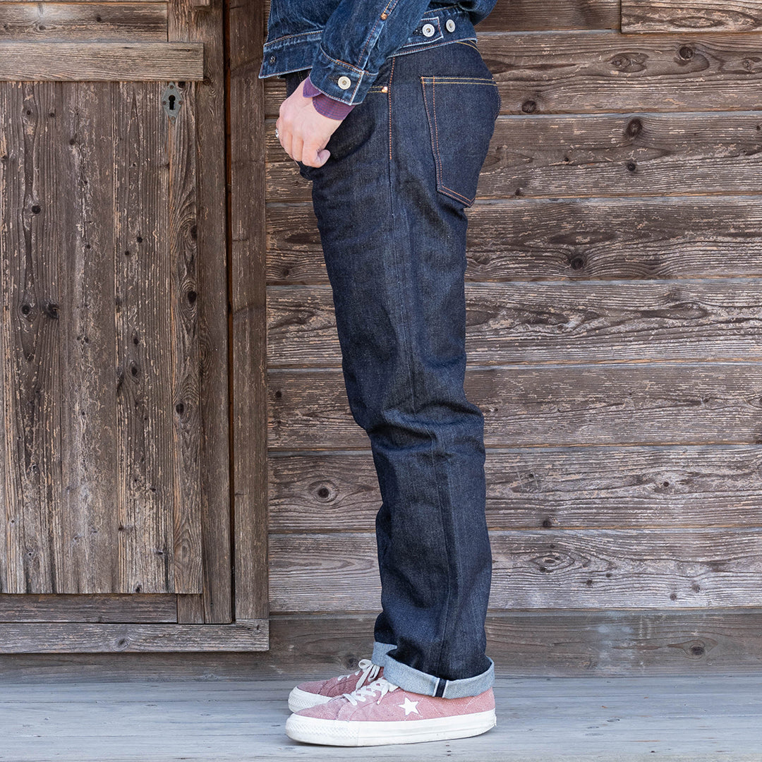 【限定生産】Lot.1990 "Ginjyo" Regular Straight Fit Jeans with 15oz Heavy Wgt Denim (Washed) 【レギュラーストレート／吟醸／15oz／ヘビーウェイトデニム／ワンウォッシュ】