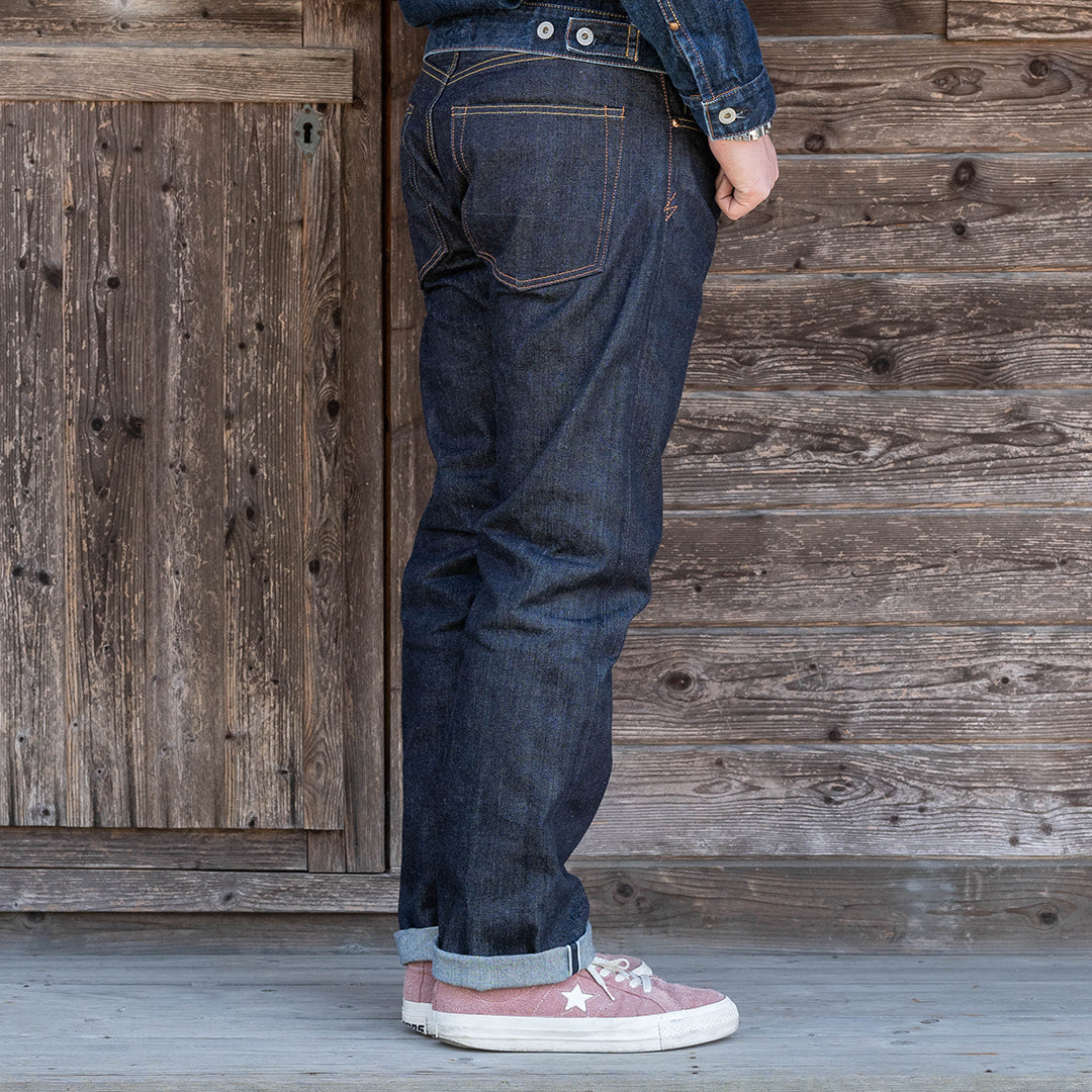 【限定生産】Lot.1990 "Ginjyo" Regular Straight Fit Jeans with 15oz Heavy Wgt Denim (Washed) 【レギュラーストレート／吟醸／15oz／ヘビーウェイトデニム／ワンウォッシュ】