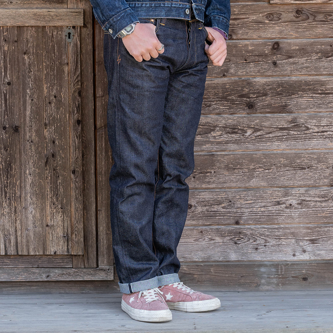 【限定生産】Lot.1990 "Ginjyo" Regular Straight Fit Jeans with 15oz Heavy Wgt Denim (Washed) 【レギュラーストレート／吟醸／15oz／ヘビーウェイトデニム／ワンウォッシュ】